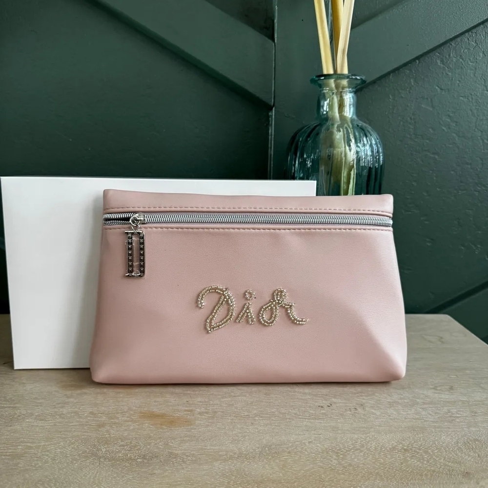 🎊 Dior Beauty Soft Pink Makeup/Pouch Bag GWP- NIB